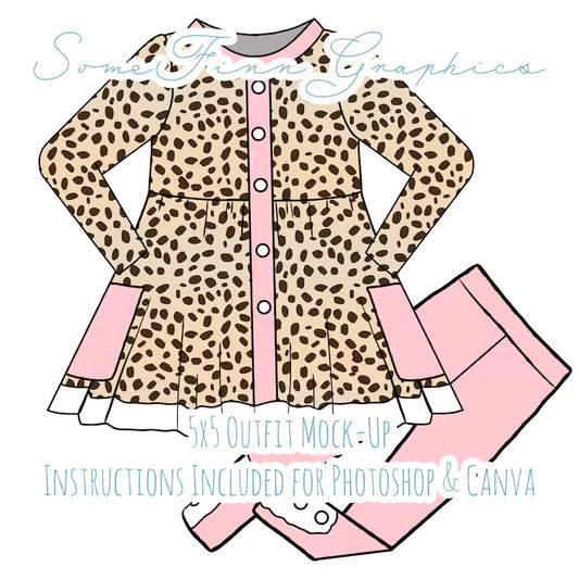 Dress and Pants Set Mock-Up