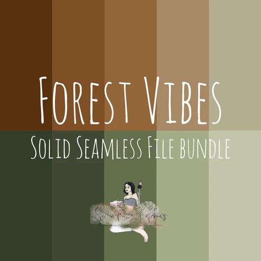 10 Forest Vibes Solid Seamless Files Bundle Digital Paper