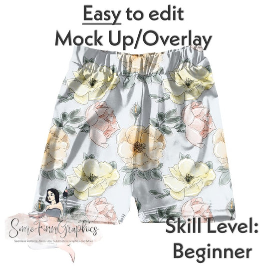 Board Shorts Realistic Mock Up