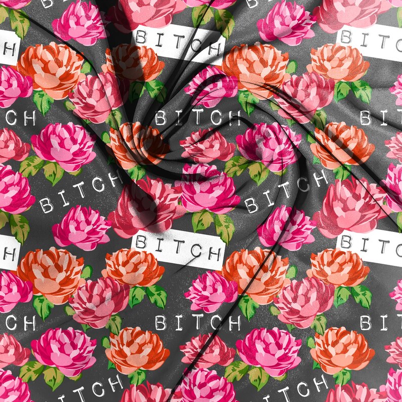 Bitchy Floral Seamless