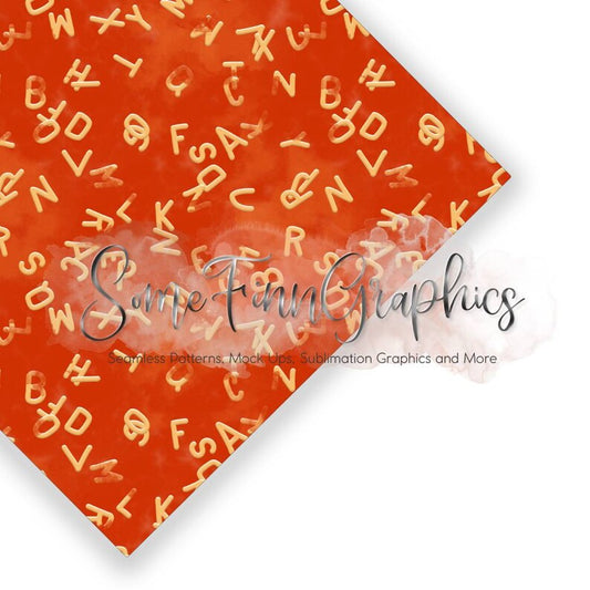 Alphabet Soup Digital Paper, Seamless Alphabet pattern
