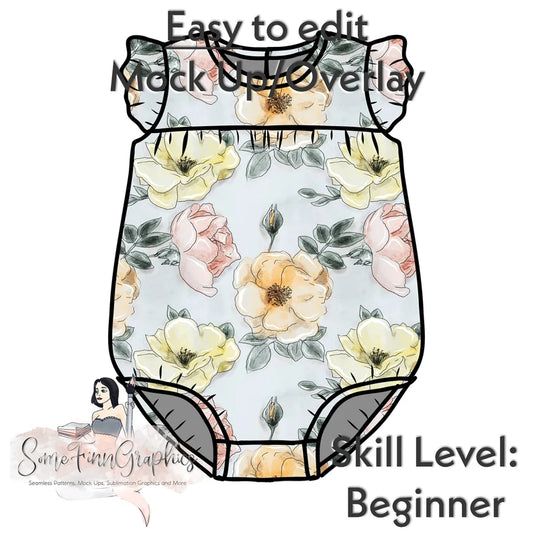 Flutter Bubble Romper Mock-Up