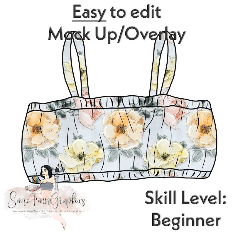 Cinch Crop Tank Mock-Up