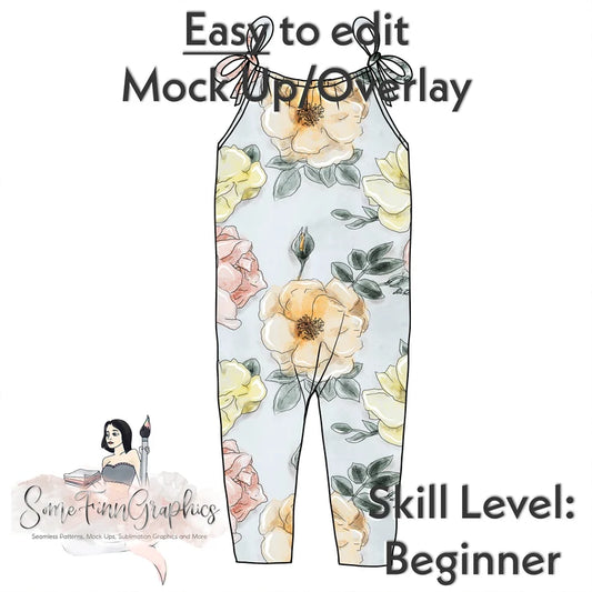 Sleeveless Romper Lined MockUp