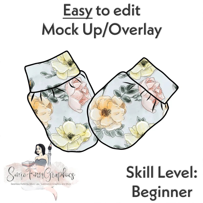 Baby Mitts Mock Up