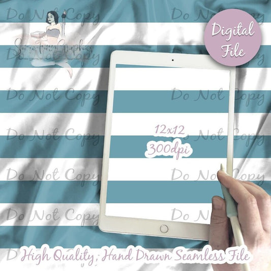 Blue and White Stripes Digital Paper