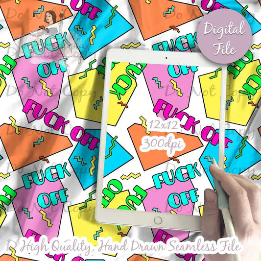 ADULT | 90's F-Off Seamless Design