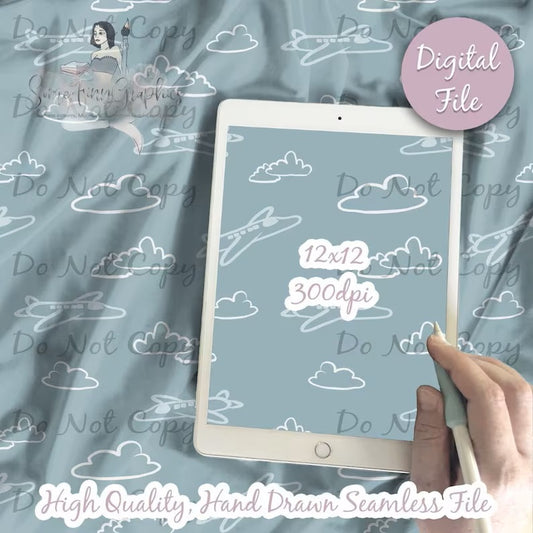 Airplane Digital Paper