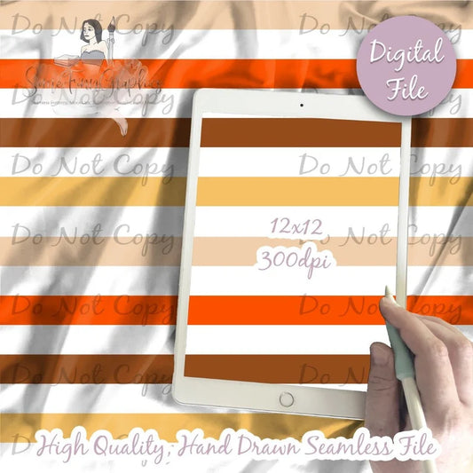 Autumn Stripes Digital Paper