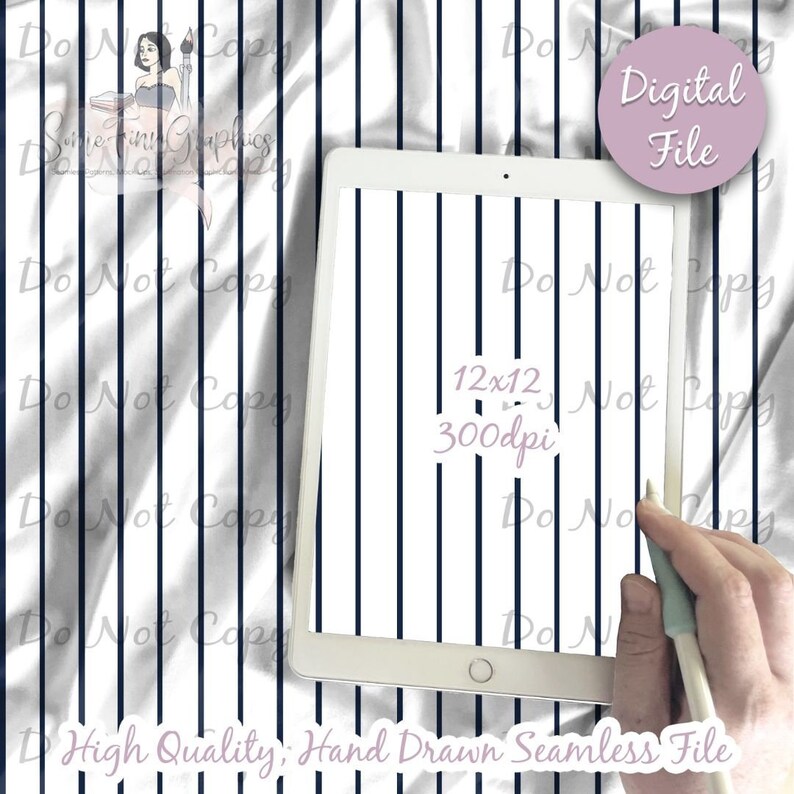 Baseball Stripes Digital Paper