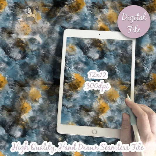 Aqua Grunge Paint Texture Seamless