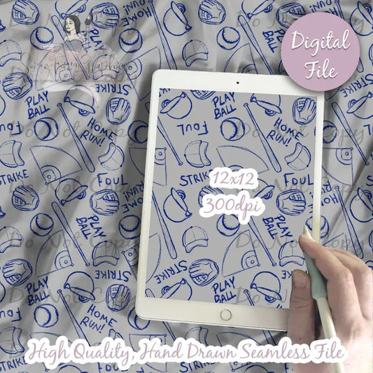 Baseball Digital Paper
