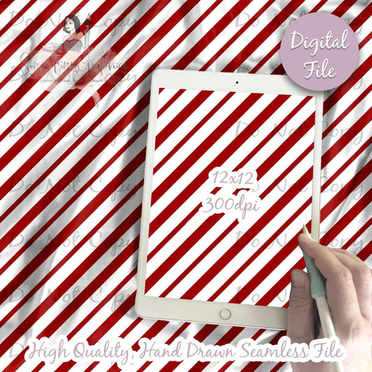 Candy cane Dark Red Stripes Digital Paper
