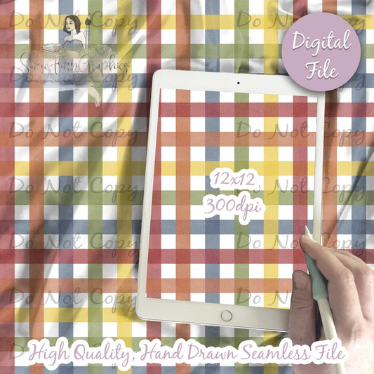 Autumn Tones Plaid Seamless