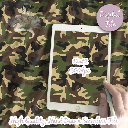 Camo Texture Seamless Design Pattern