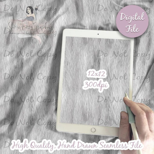 Animal Fur White Print Seamless Pattern, realistic hair texture, Dog polar bear retriever digital printable scrapbook paper instant download