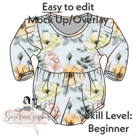Flutter LS Bubble Romper Mock-Up