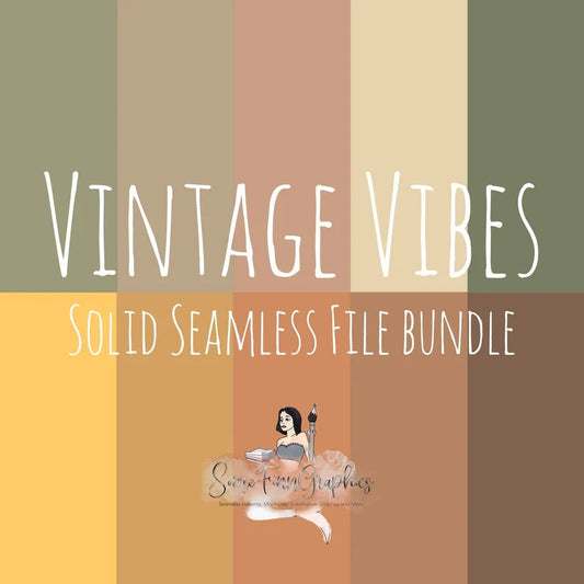 10 Vintage Vibes Solid Seamless Files Bundle Digital Paper