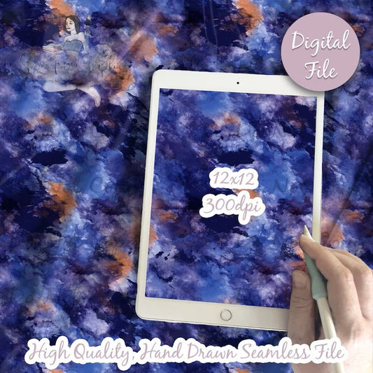 Blue Grunge Paint Texture Seamless