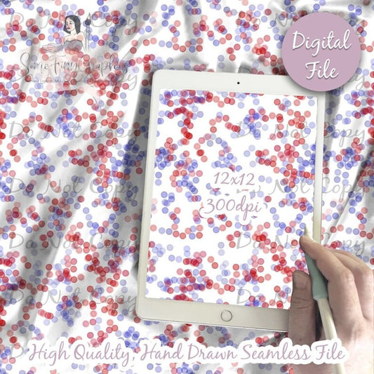 Bokeh Patriotic Seamless