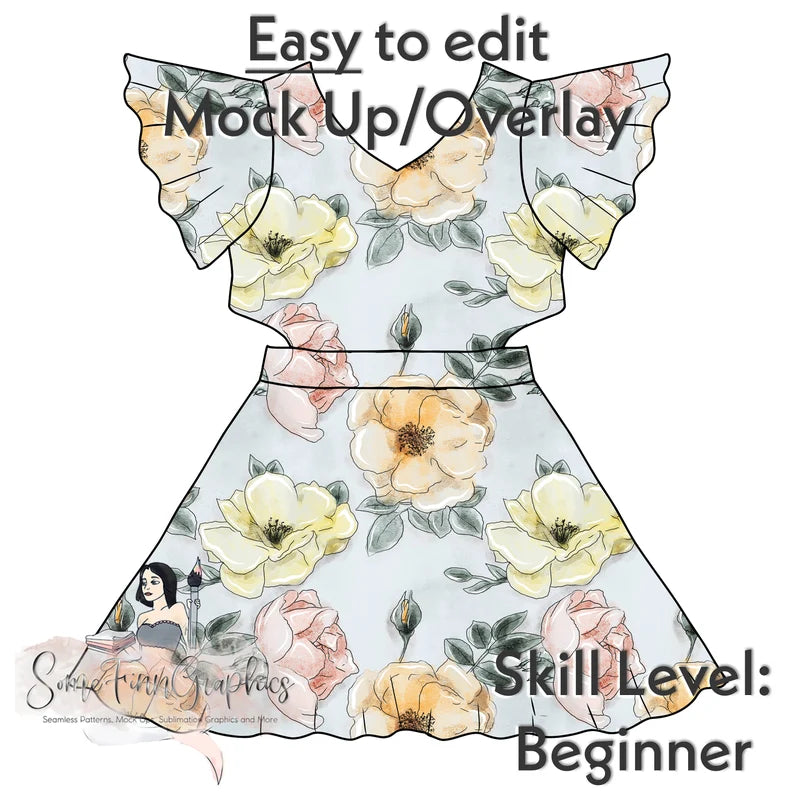 Flutter Dress Mock-Up