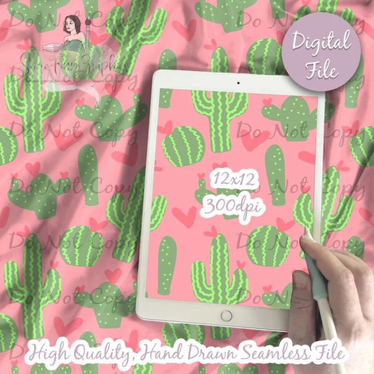 Cacti Floral Digital Paper