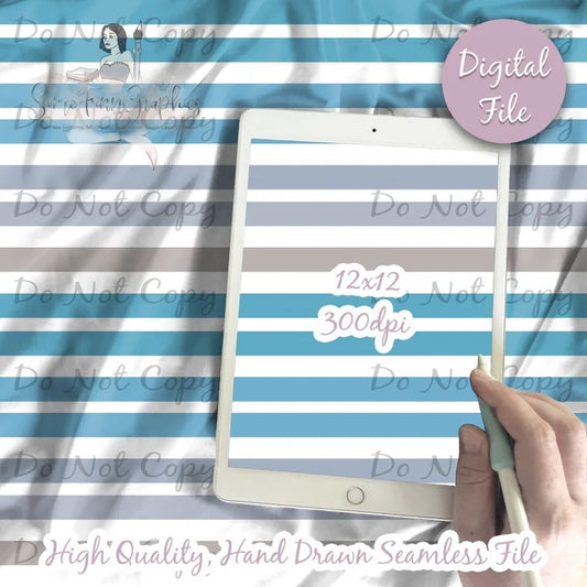Blue Stripes Digital Paper