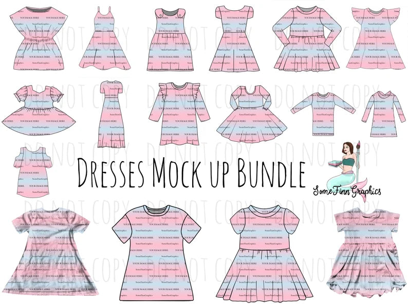 Dresses Mock-Up Bundle