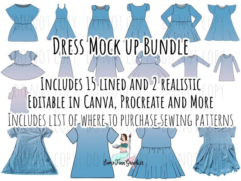 Dresses Mock-Up Bundle