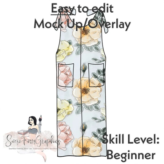 Dress Tie Shoulders Mock-Up