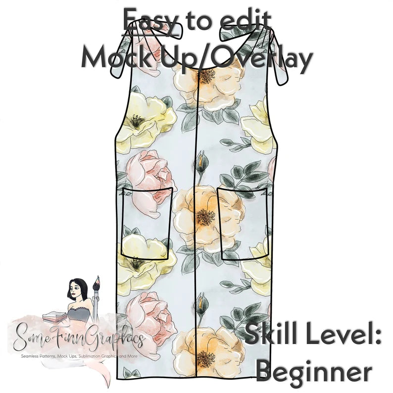 Dress Tie Shoulders Mock-Up