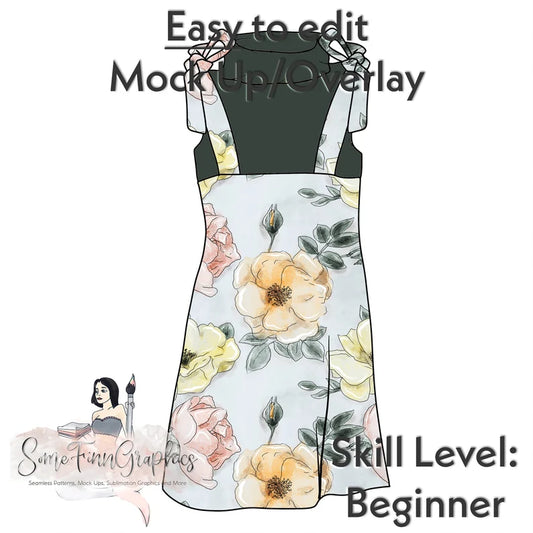 Dress Tie Shoulders Mock-Up