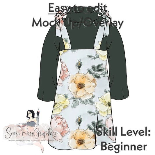 Dress Tie Shoulders Mock-Up
