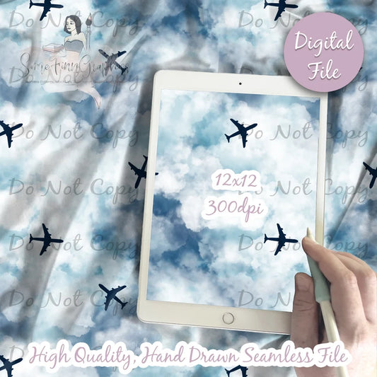 Airplane Digital Paper