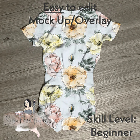 Bummie and Bodysuit Set Realistic Mock Up