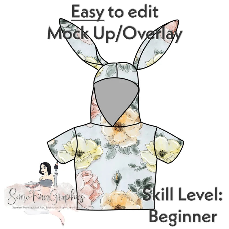 Bunny Short Sleeve Shirt Mock-Up