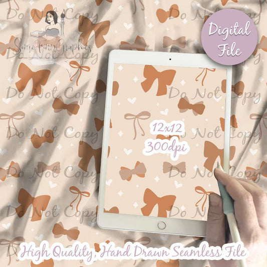 Boho Bows Digital Paper