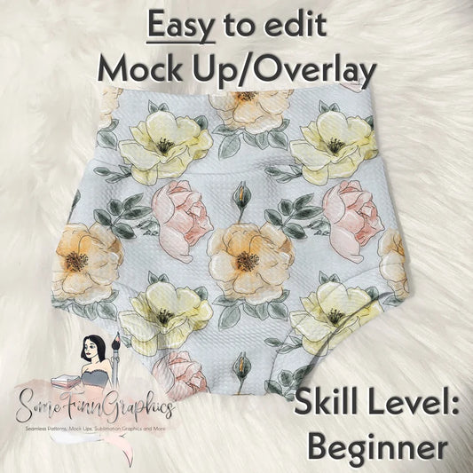 Bullet Fabric Bummies Realistic Mock Up