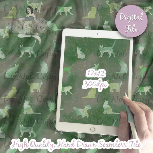 Camo Cat Breeds Digital Paper