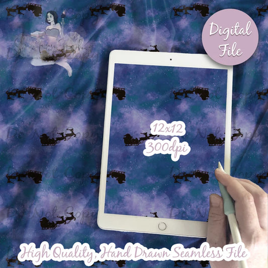 Blue Christmas Digital Paper