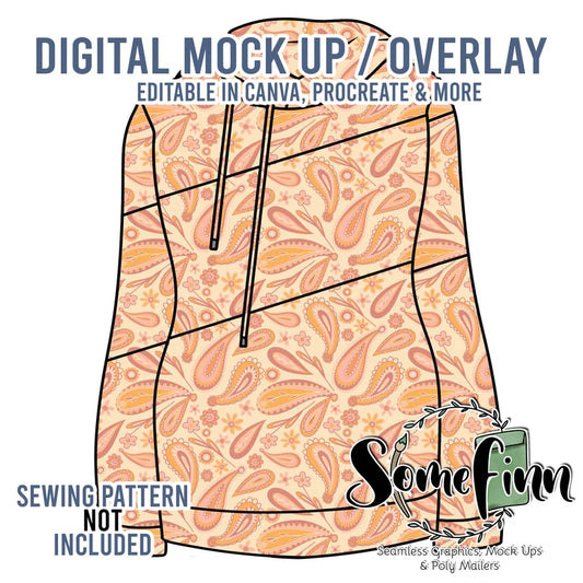 Color Block Hoodie Mock-Up