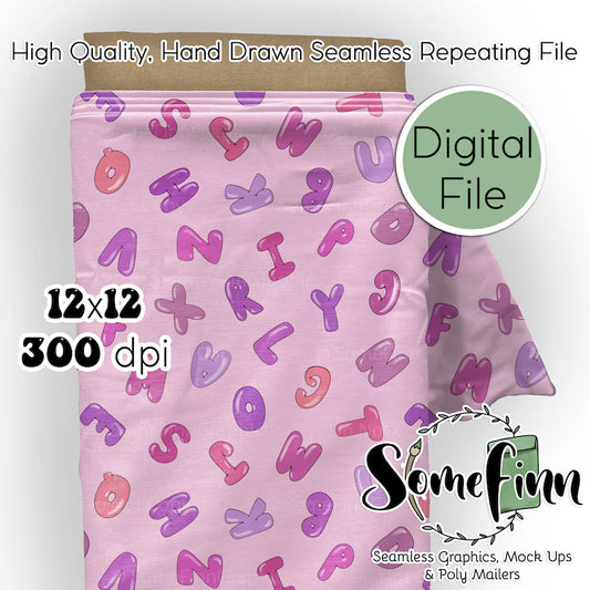 Alphabet Seamless 12x12 Digital Paper