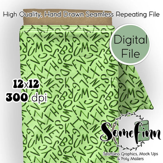 Alphabet Seamless 12x12 Digital Paper