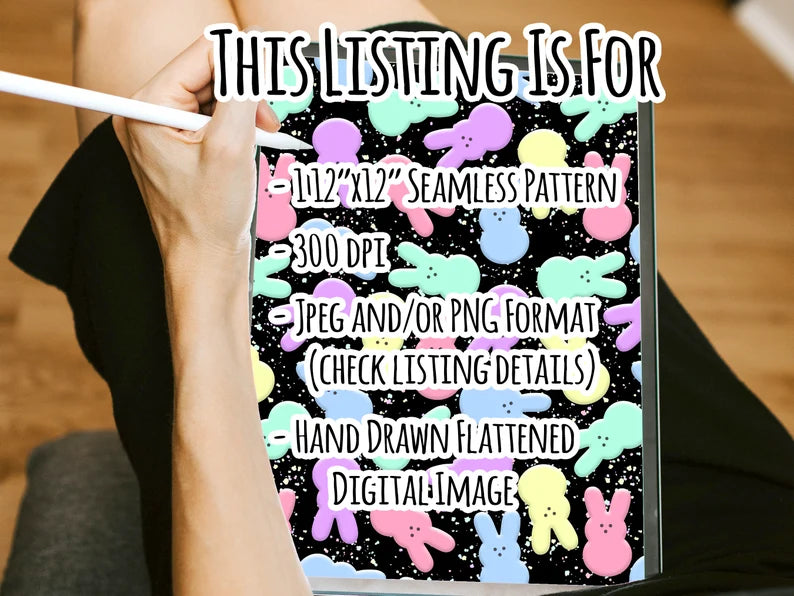 Candy Bunny Digital Paper