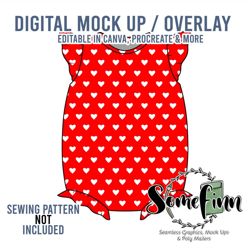 Flutter Romper Leo Mock-Up