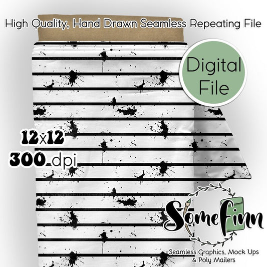 Black and White Stripes Digital Paper