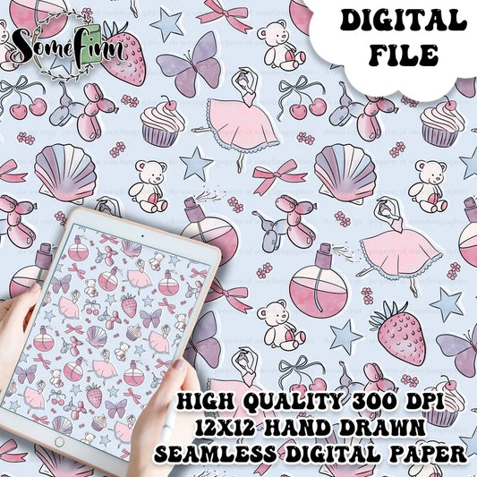 All Things GIRL Digital Paper
