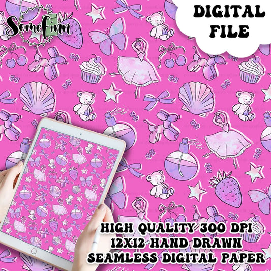 All Things GIRL Digital Paper