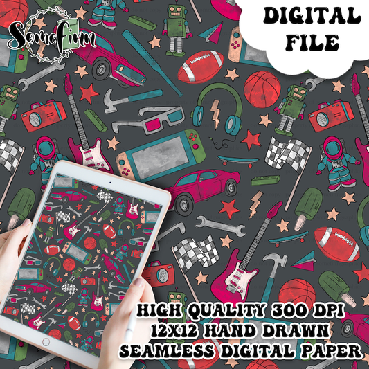 All Things BOY Digital Paper