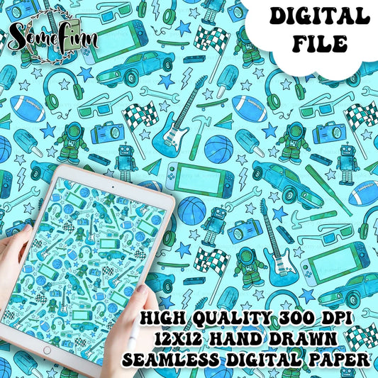 All Things BOY Digital Paper